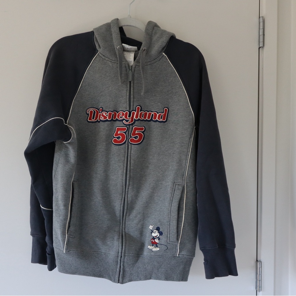 Disney Gray and Black Hoodie with Red Accent